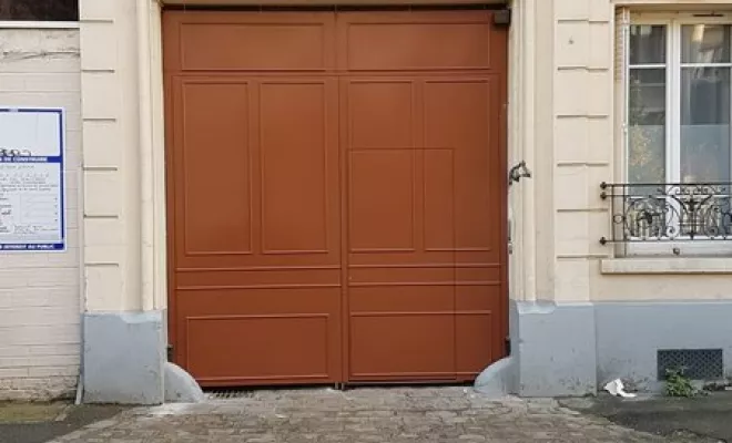 Installation de porte d'entrée de service, Dax, MALS Serrurerie Métallerie