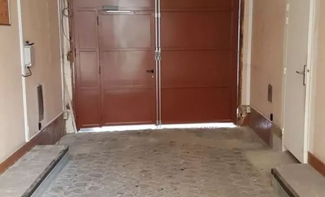 Installation de porte d'entrée de service, Dax, MALS Serrurerie Métallerie