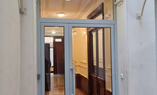 Installation de porte d'entrée de service, Dax, MALS Serrurerie Métallerie