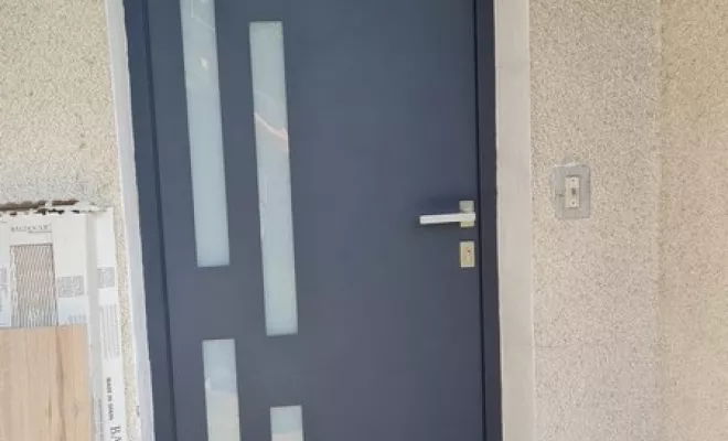 Installation de porte d'entrée de service, Dax, MALS Serrurerie Métallerie