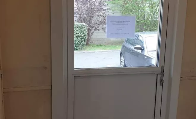 Installation de porte d'entrée de service, Dax, MALS Serrurerie Métallerie