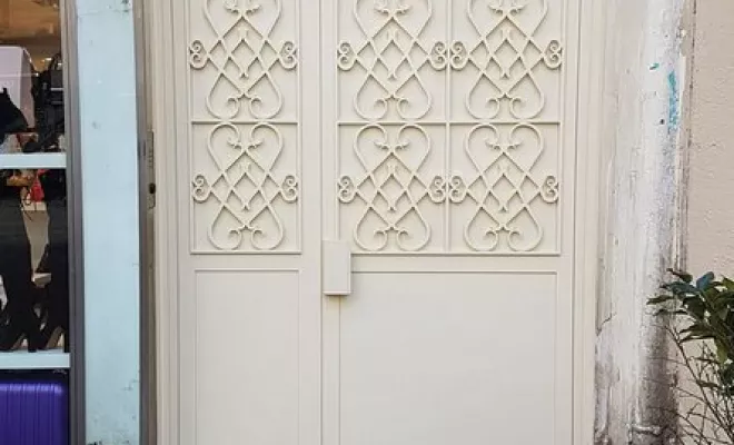 Installation de porte d'entrée de service, Dax, MALS Serrurerie Métallerie