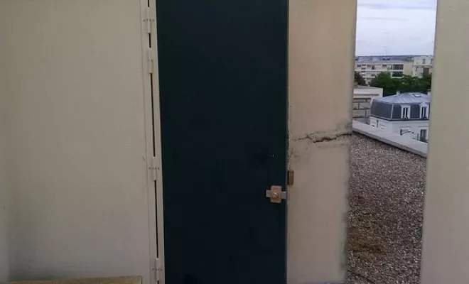 Installation de porte d'entrée de service, Dax, MALS Serrurerie Métallerie